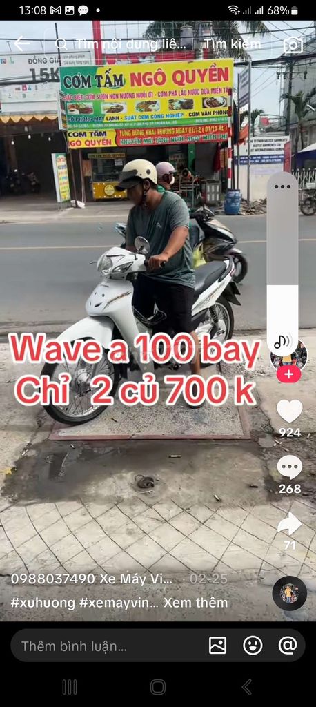 Cần bán wave alpha. Mua bán Xe máy tại Quận Bình Thạnh Tp Hồ Chí Minh được đăng bởi Doan Ung Hiep  hình 1