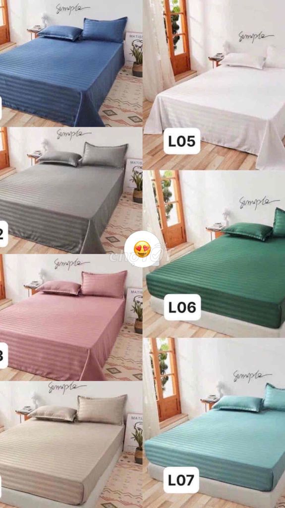 drap lụa 3 sọc khách sạn