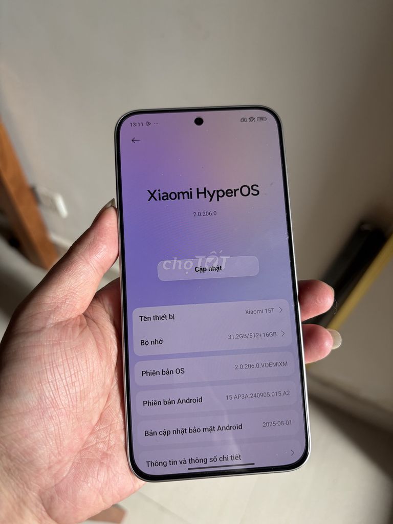 Xiaomi 15T 512GB Bạc Quốc tế. Mua bán Điện thoại tại Huyện Gia Lâm Hà Nội được đăng bởi ninh hình 1