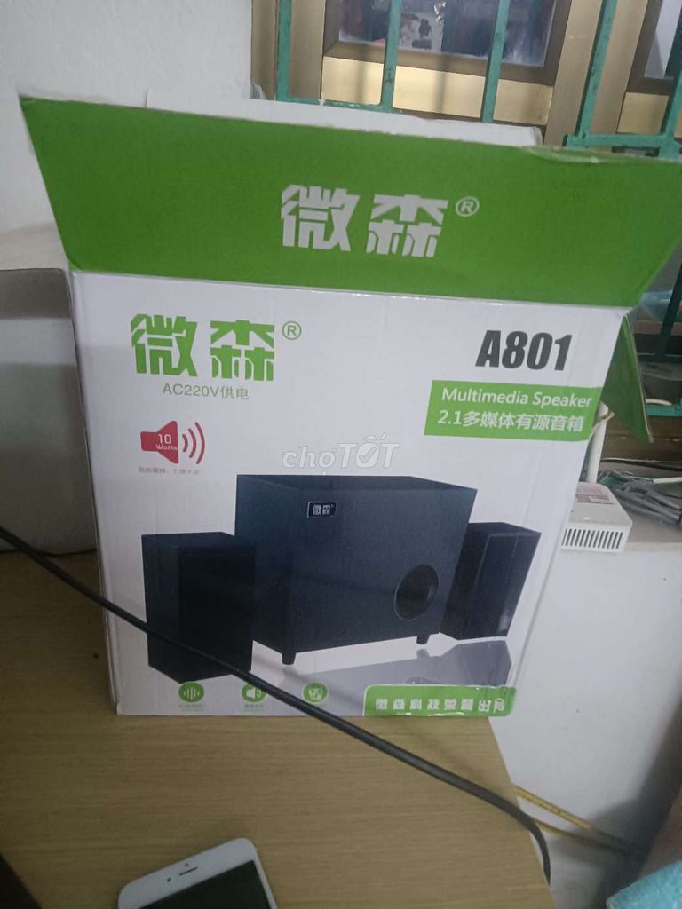 Loa đa phương tiện 微森 A801 Đen 10W. Mua bán Tivi, Âm thanh tại Huyện Đông Anh Hà Nội được đăng bởi Hải SoDa hình 1