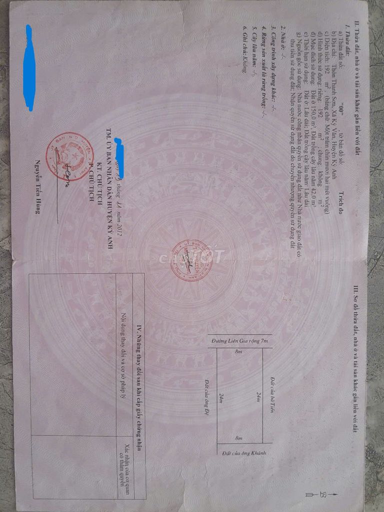 Cần Bán Đất đẹp. Mua bán Đất tại Huyện Kỳ Anh Hà Tĩnh được đăng bởi hoài hình 2