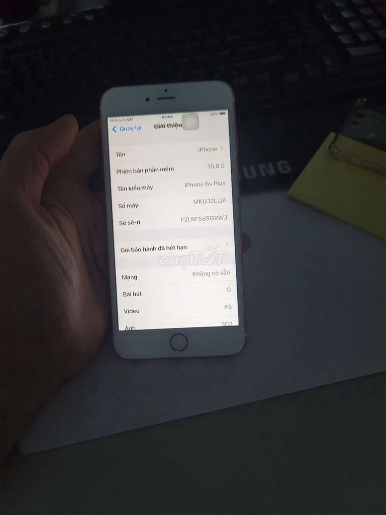 Apple iPhone 6S Plus 16GB Hồng mất vân tay. Mua bán Điện thoại tại Huyện Đông Anh Hà Nội được đăng bởi Đào Văn Trường hình 1