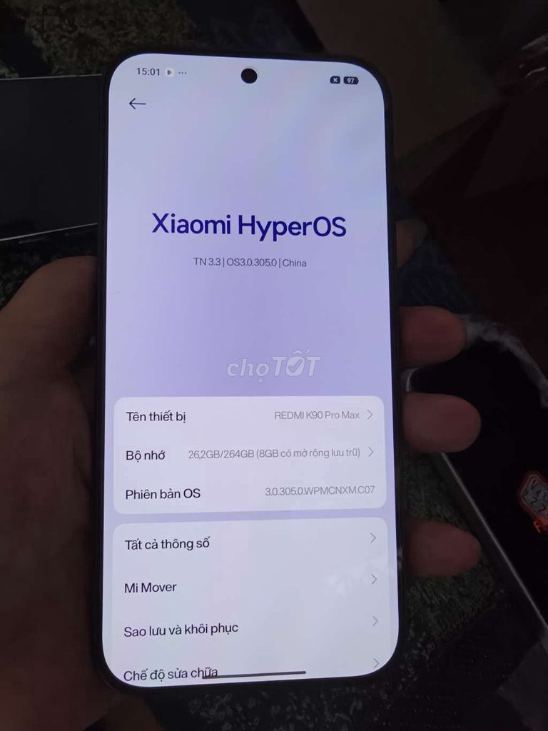 Xiaomi Redmi K90 Pro Max tiếng việt. Mua bán Điện thoại tại Thành phố Bến Tre Bến Tre được đăng bởi Từ Tuấn Bến Tre hình 1