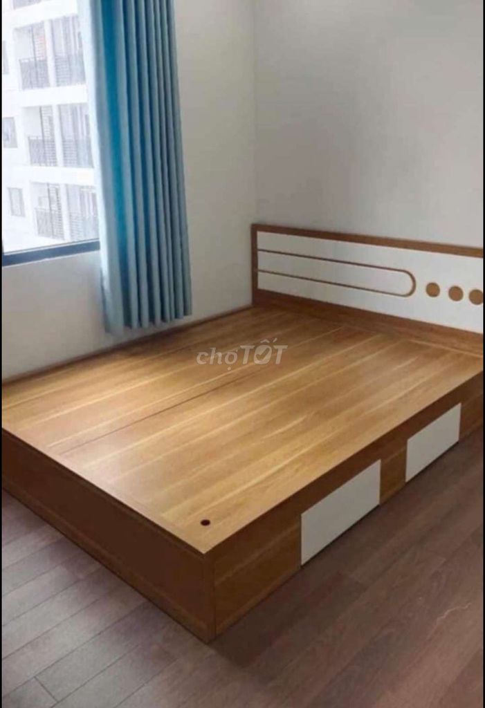 GIƯỜNG HỘP GỖ CÔNG NGHIỆP MDF 1M6*2M CÓ HỘP KÉO