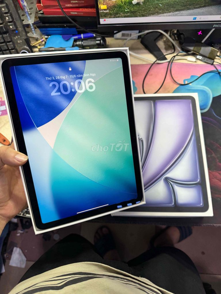 Apple iPad Air 7 M3 11 inch Như mới cbh 5/2027. Mua bán Máy tính bảng tại Quận Bắc Từ Liêm Hà Nội được đăng bởi Mạnh Tuân hình 1