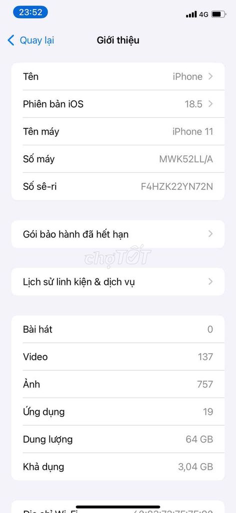 iPhone iPhone 11 64GB Like New. Mua bán Điện thoại tại Quận Cầu Giấy Hà Nội được đăng bởi Nguyên T hình 1