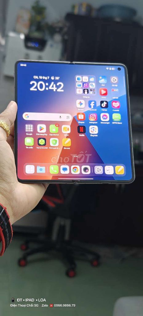 Oppo Find N5 16GB/512GB Xám Việt Nam Bh 07.27. Mua bán Điện thoại tại Quận Tân Bình Tp Hồ Chí Minh được đăng bởi Hùng hình 1