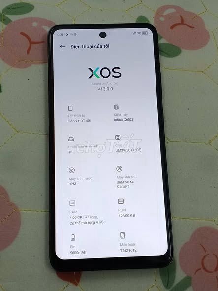 Infinix HOT 40i 128GB Xanh. Mua bán Điện thoại tại Quận Tân Bình Tp Hồ Chí Minh được đăng bởi Hội Đồ Điện Tử hình 1