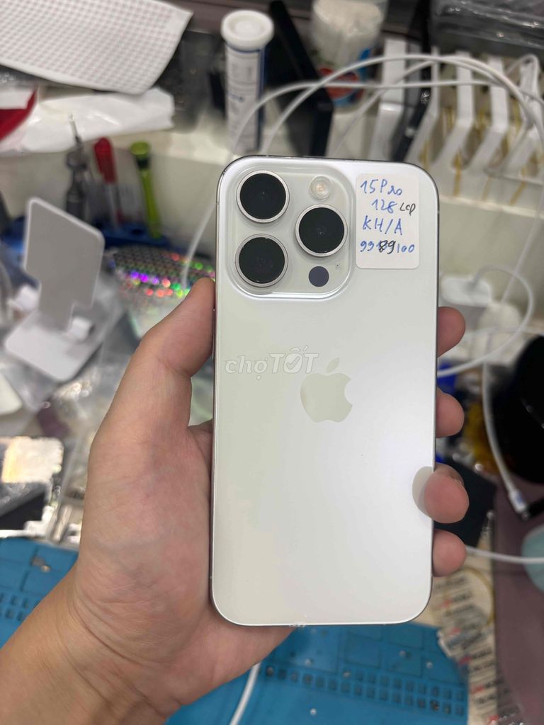 Apple iPhone 15 Pro 128GB Trắng quốc tế full cn. Mua bán Điện thoại tại Quận Ba Đình Hà Nội được đăng bởi Lâm mobile hình 1
