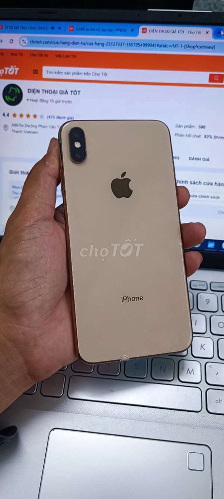 IPHONE XS MAX 64GB KO FACE PIN 100 QUỐC TẾ ĐẸP. Mua bán Điện thoại tại Quận Bình Thạnh Tp Hồ Chí Minh được đăng bởi Dân Mobile hình 1