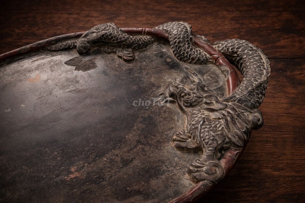 Khay Gỗ mun chạm rồng. Mua bán Đồ sưu tầm, đồ cổ tại Thành phố Thanh Hóa Thanh Hóa được đăng bởi Phương Nam hình 1