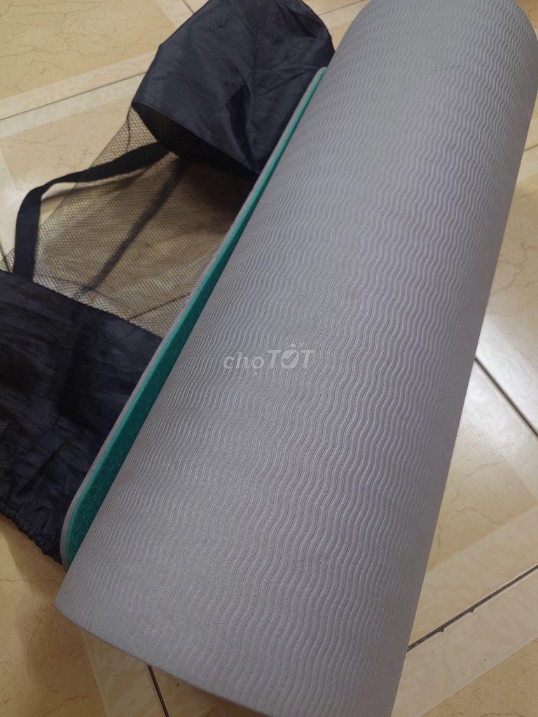 Thảm tập Yoga Xám, Xanh ngọc mới. Mua bán Đồ thể thao, Dã ngoại tại Huyện Hóc Môn Tp Hồ Chí Minh được đăng bởi Long Hoang hình 1