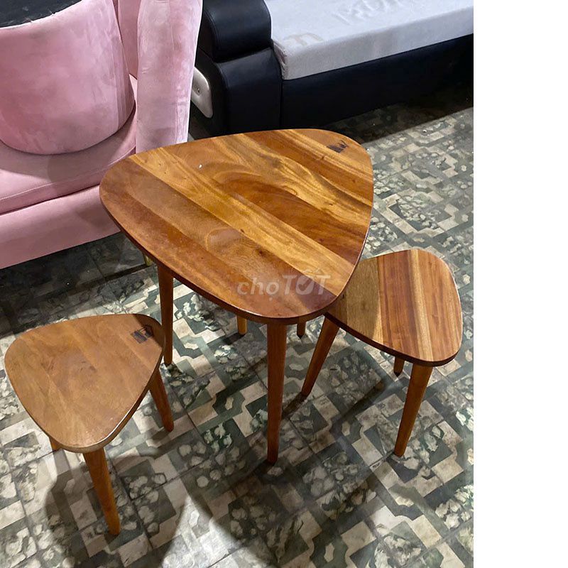 Bộ Bàn Ghế Gỗ Cafe Mini Đẹp Mới 99%. Mua bán Bàn ghế tại Huyện Bình Chánh Tp Hồ Chí Minh được đăng bởi MỸ HOA Thanh Lý  hình 1