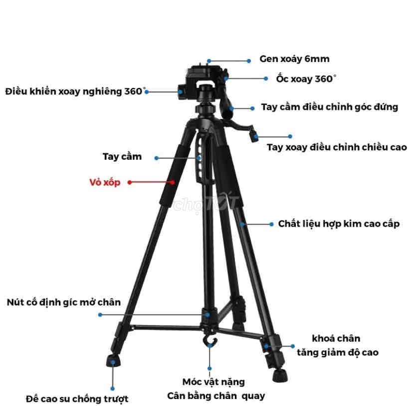 Tripod cao 1m7