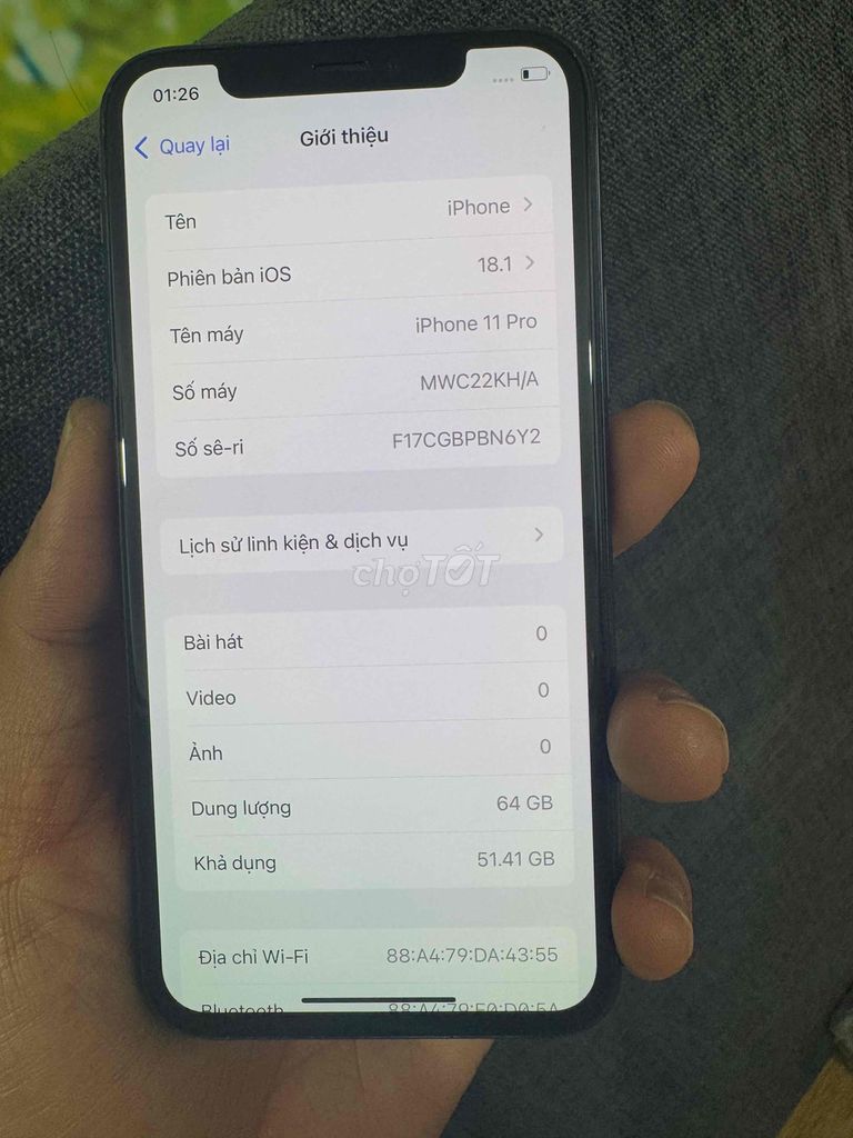 iphone 11 pro 64g xanh lá quốc tế