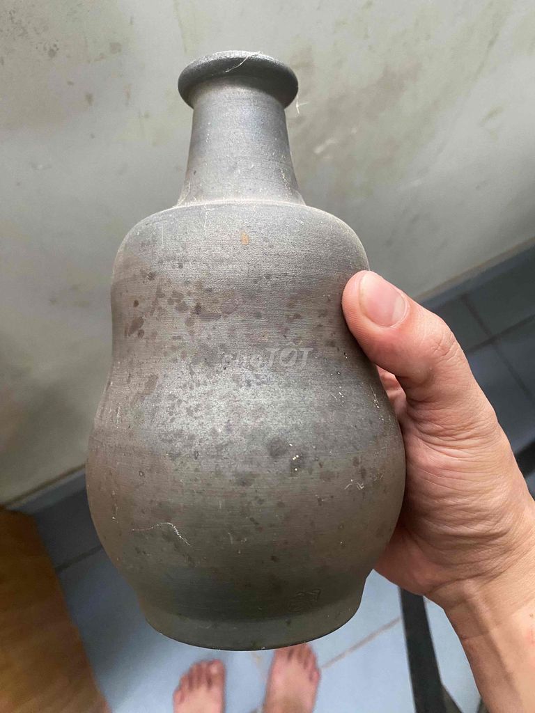 Bình trang trí Gốm bizen 19cm. Mua bán Cây cảnh, đồ trang trí tại Quận Ninh Kiều Cần Thơ được đăng bởi thanh nguyen hình 1