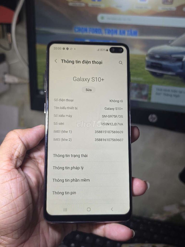  Galaxy S10+ 128GB VN giá rẻ trải nghiệm . Mua bán Điện thoại tại Quận 8 Tp Hồ Chí Minh được đăng bởi Thiên Hòa mobile  hình 1