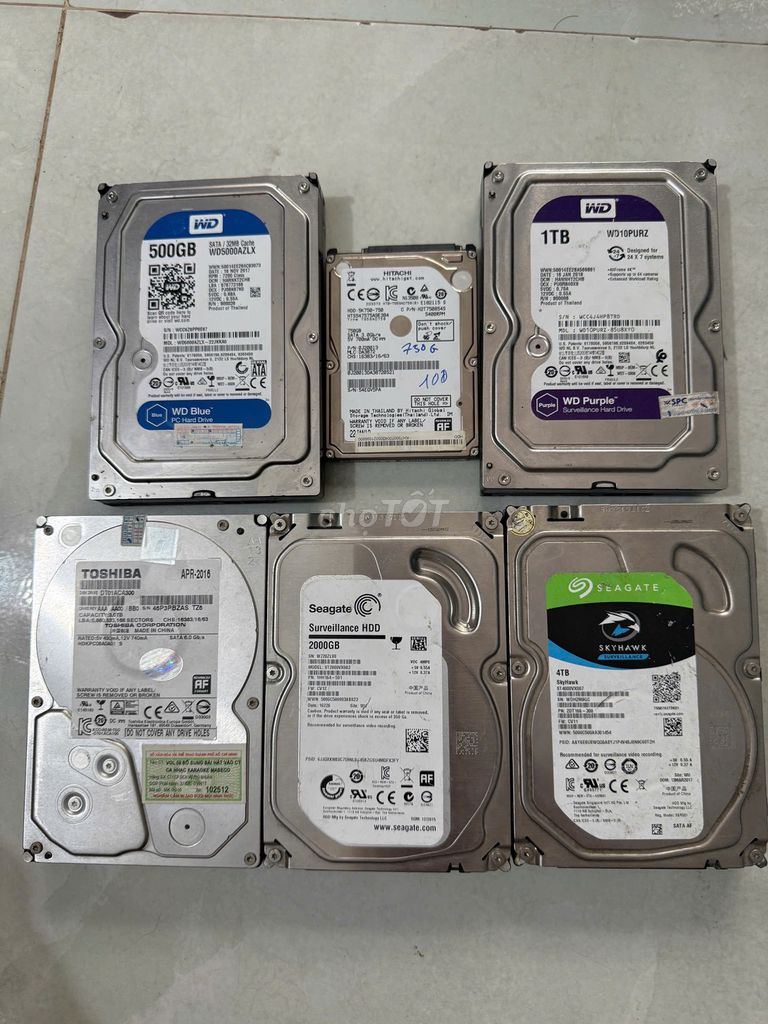 Ổ cứng HDD Western Seagate 500/1TB/2/3/4TB từ 150k. Mua bán Linh kiện (RAM, Card...) tại Huyện Hóc Môn Tp Hồ Chí Minh được đăng bởi Máy Tính Mạnh Vũ PC hình 1