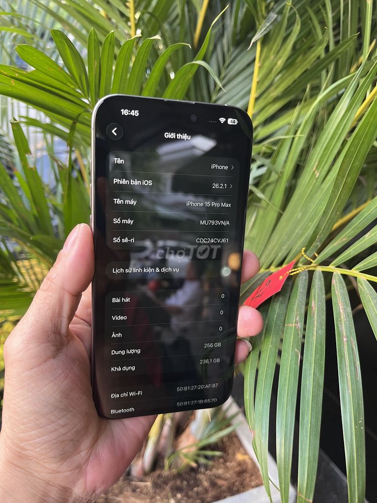Bán iPhone 15 Pro Max 256GB VN/A mới thay màn rồi. Mua bán Điện thoại tại Quận Phú Nhuận Tp Hồ Chí Minh được đăng bởi Như Dâu hình 1