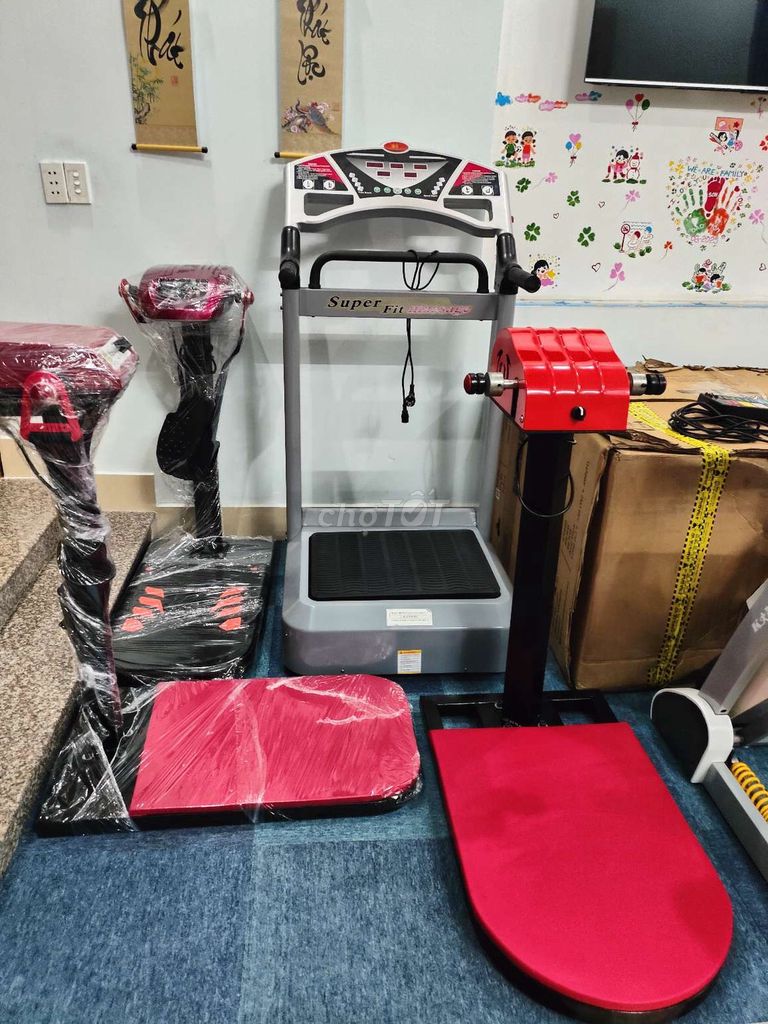 Máy rung toàn thân Super Fit Đỏ, Xám mới