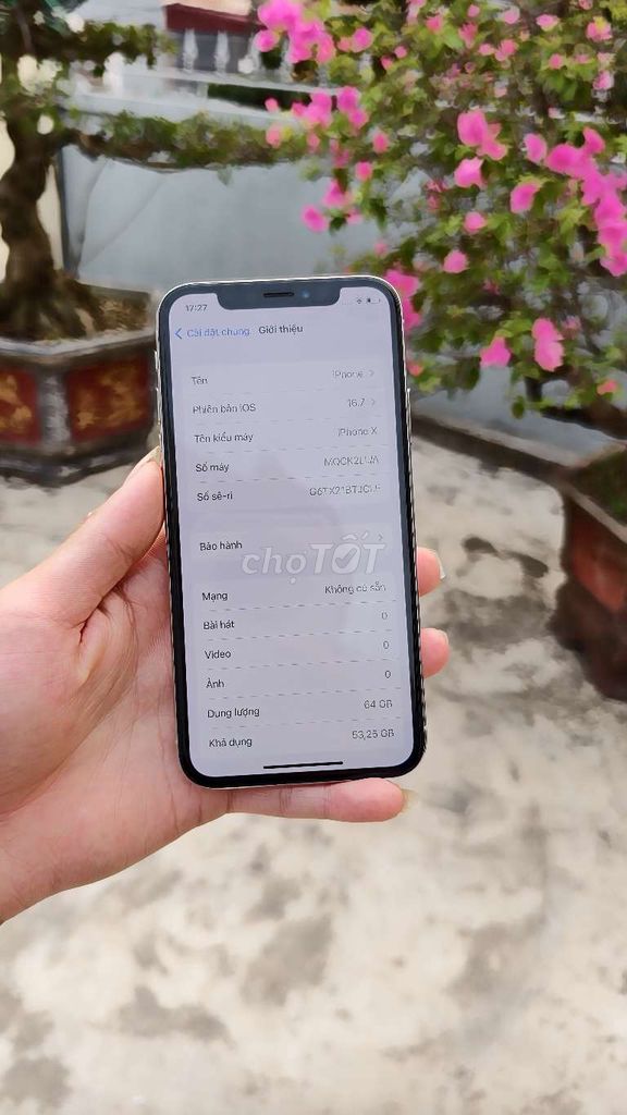 iPhone X 64GB Bạc. Mua bán Điện thoại tại Huyện Hải Hậu Nam Định được đăng bởi Nguyễn Duy Hân hình 1