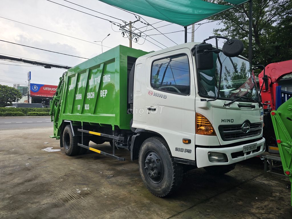 Xe ép rác cũ 14 khối Hino -  Giao ngay