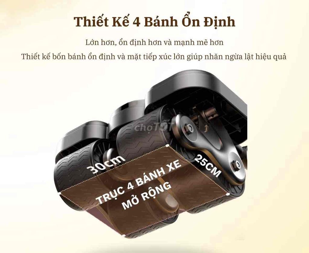 Máy tập bụng 4 bánh Đen. Mua bán Đồ thể thao, Dã ngoại tại Quận 12 Tp Hồ Chí Minh được đăng bởi Thành Văn  hình 1