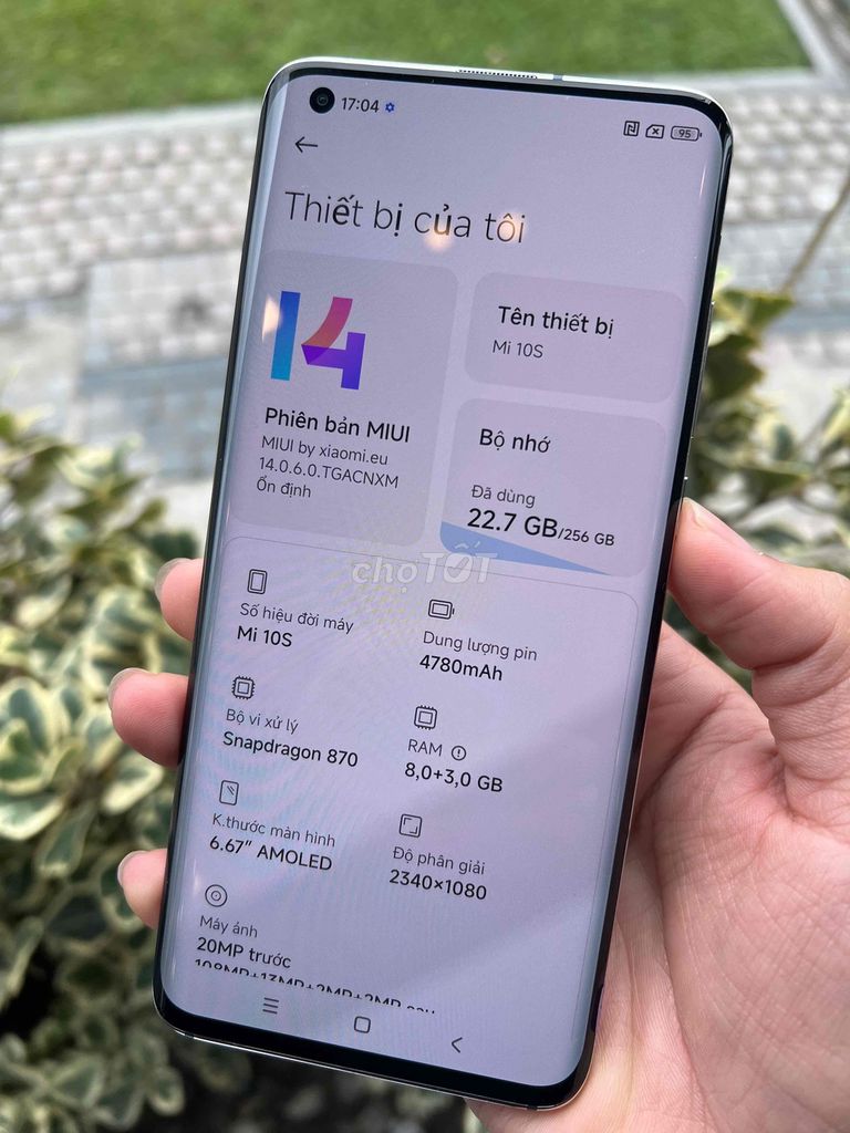 Bán hay giao lưu Xiaomi mi 10s 8/256 đã unlock