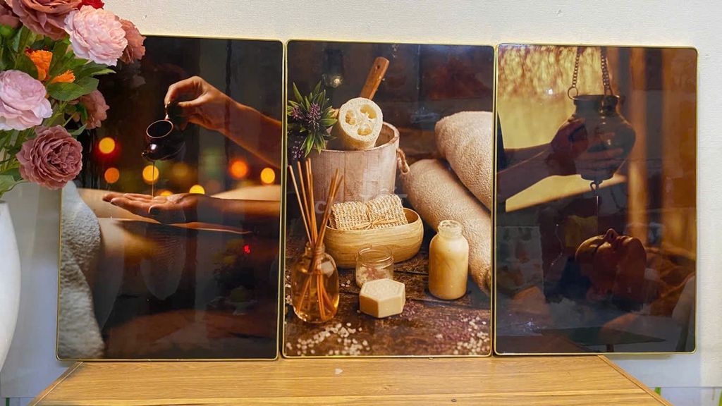 Thanh lý tranh tráng gương trang trí tiệm spa