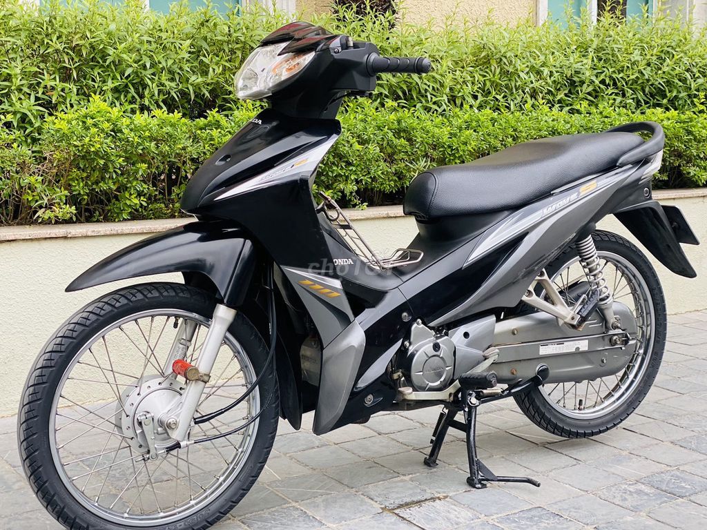 Honda Wave S110 2012 Черный гладкий двигатель..