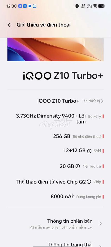 Em muốn bán lại điện thoại Iqoo z10 turbo plus. Mua bán Điện thoại tại Quận Bình Thạnh Tp Hồ Chí Minh được đăng bởi Nguyễn Hồng Thái hình 1