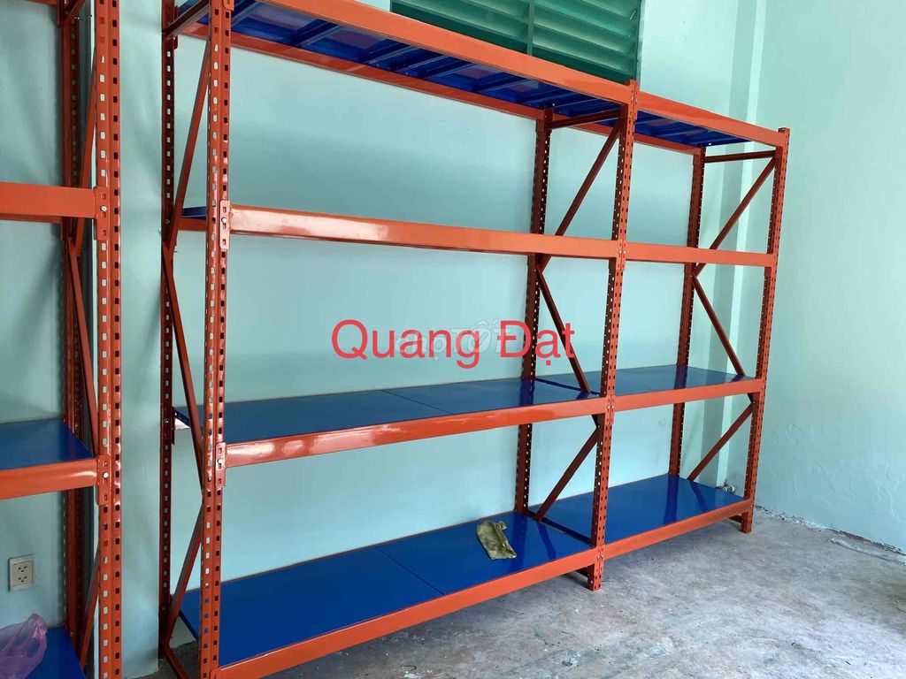 Kệ kho hàng x dài 4m (2 khung) mã 0044. Mua bán Đồ chuyên dụng, Giống nuôi trồng tại Huyện Nhơn Trạch Đồng Nai được đăng bởi Kệ sắt Quang Đạt 232 tây thạnh Tân Phú Tp HCM hình 1