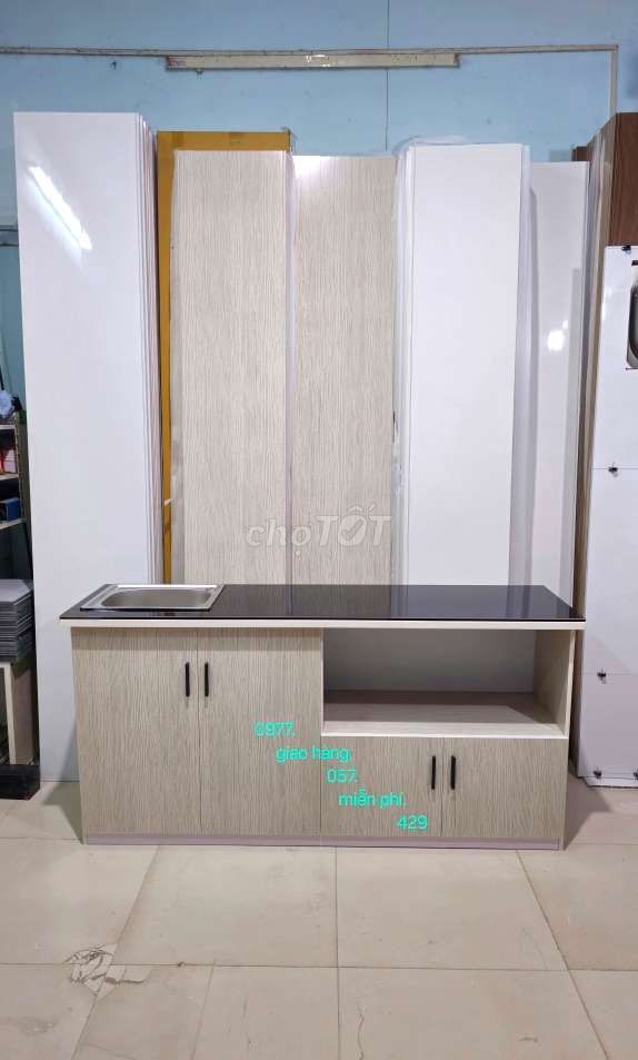 Tủ bếp nhựa 1m65cm .cn99