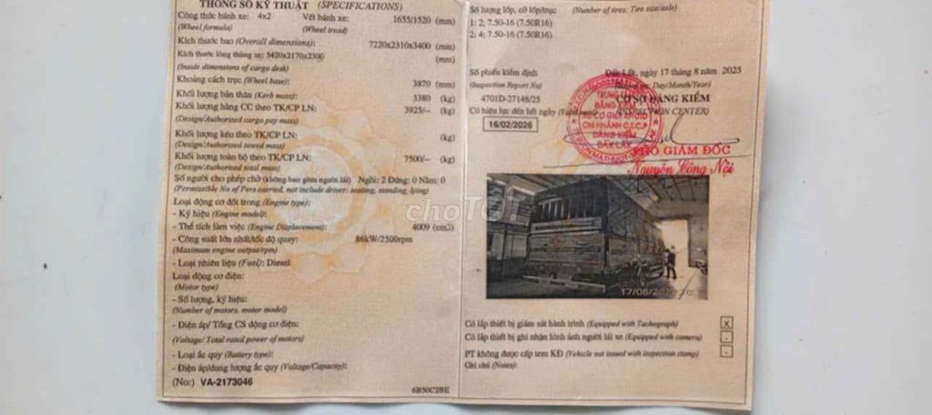 HINO WU-300 4T5 XE ĐẠI CHẤT CỰ ZIN. Mua bán Xe tải, xe ben tại Thành phố Buôn Ma Thuột Đắk Lắk được đăng bởi NGUYỄN CÔNG HUY hình 6
