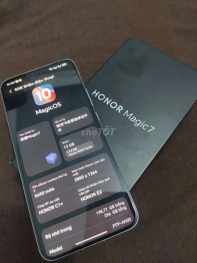 Honor Magic 7 256GB Bạc. Mua bán Điện thoại tại Thị xã Từ Sơn Bắc Ninh được đăng bởi Minh hình 1