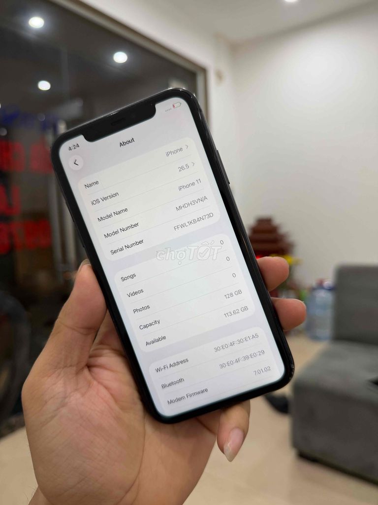 Apple iPhone 11 128GB Đen VNA FULL chức năng. Mua bán Điện thoại tại Quận Đống Đa Hà Nội được đăng bởi Ng Hoang Anh hình 1