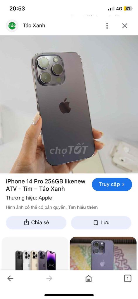 Iphone 14 Pro >256G - Bản Việt Nam - Ai có ibbb. Mua bán Điện thoại tại Huyện Đại Lộc Quảng Nam được đăng bởi Lê Đạo hình 1