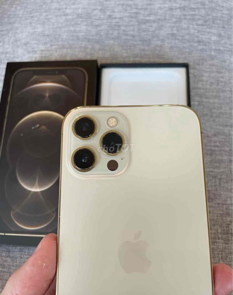 iPhone 12 Pro Max Gold 128GB FULLBOX BH APPLE 2024. Mua bán Điện thoại tại Quận 10 Tp Hồ Chí Minh được đăng bởi iStockHCM hình 1
