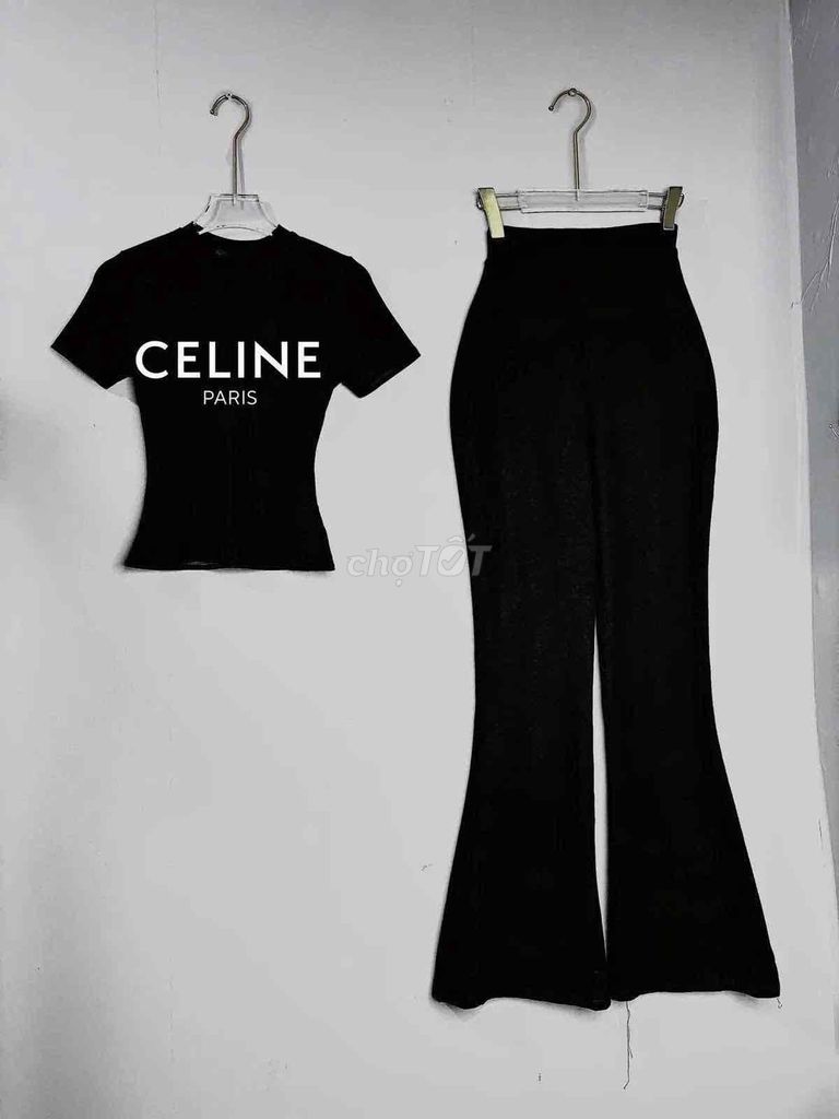 Bộ quần áo nữ Celine Đen. Mua bán Quần áo tại Thành phố Thái Nguyên Thái Nguyên được đăng bởi Lương Thu Hiền hình 1