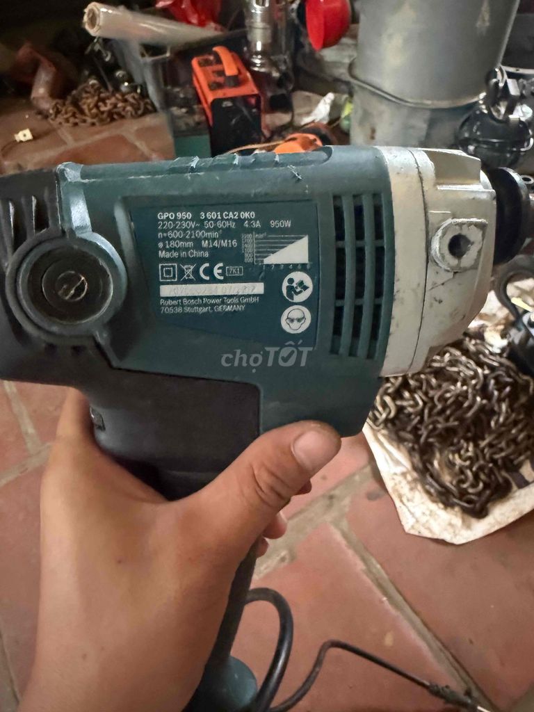 Máy đánh bóng Bosch GPO 950 Xanh, Xám. Mua bán Đồ chuyên dụng, Giống nuôi trồng tại Huyện Mê Linh Hà Nội được đăng bởi Nguyễn thắng hình 1