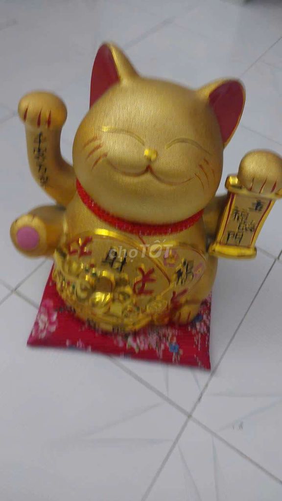 Mèo thần tài Gốm sứ Vàng Lớn. Mua bán Đồ sưu tầm, đồ cổ tại Quận Tân Bình Tp Hồ Chí Minh được đăng bởi Tên chưa cung cấp hình 1