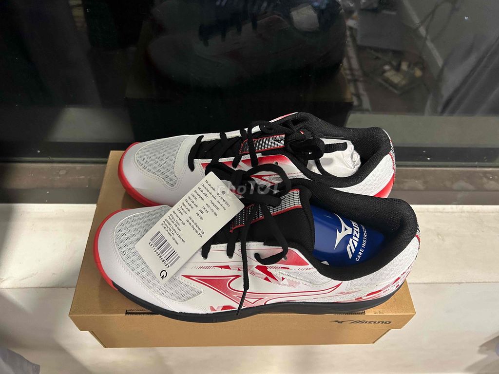 Giày cầu lông Mizuno Sky Blaster 4 Trắng Đỏ NEW. Mua bán Giày dép tại Thành phố Thuận An Bình Dương được đăng bởi Lâm hình 1