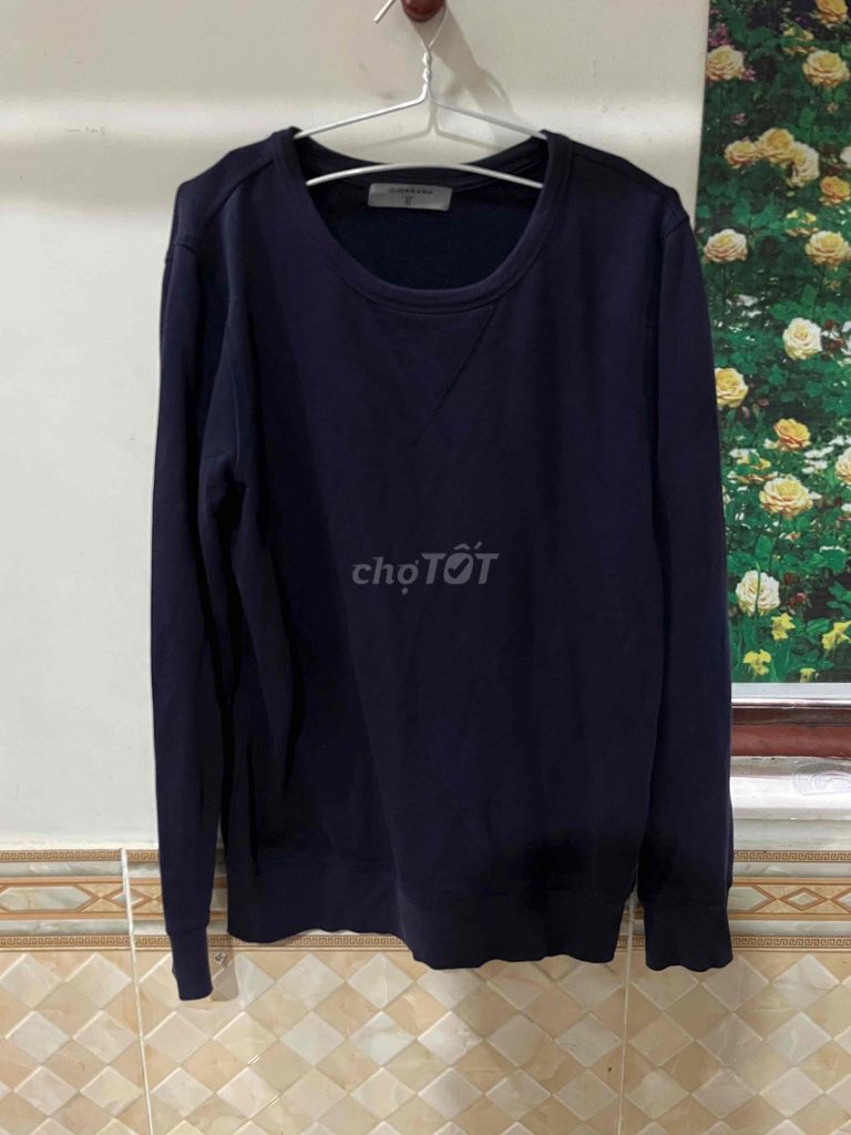 Áo tay dài nam Sweater ấm hiệu Giordano Hàn đẹp