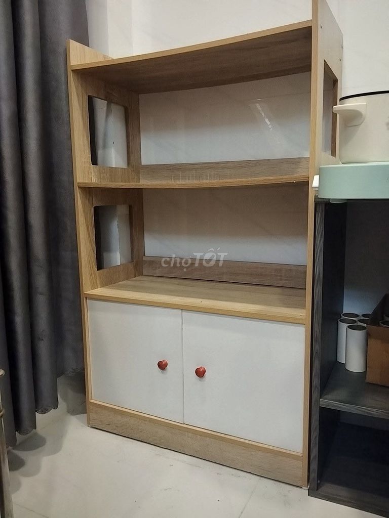 Kệ Gỗ Vân Gỗ Trắng. Mua bán Tủ, kệ gia đình tại Quận Gò Vấp Tp Hồ Chí Minh được đăng bởi Hội Đồ Điện Tử hình 1