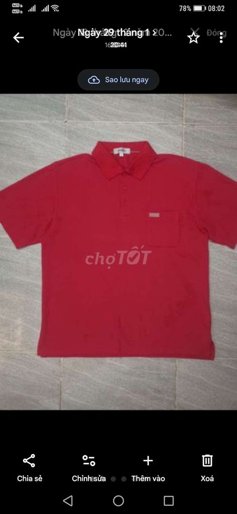 Áo polo Kenzo Golf 05 MadeSport Đỏ form L. Mua bán Quần áo tại Quận Gò Vấp Tp Hồ Chí Minh được đăng bởi Hàng 2handsgood hình 1