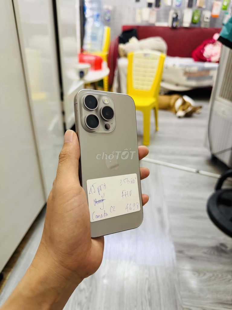 Apple iPhone 15 Pro 256GB titan QuốcTế. Mua bán Điện thoại tại Quận Hải Châu Đà Nẵng được đăng bởi Hoàng Táo 273 Nguyễn Hoàng Đà Nẵng hình 1