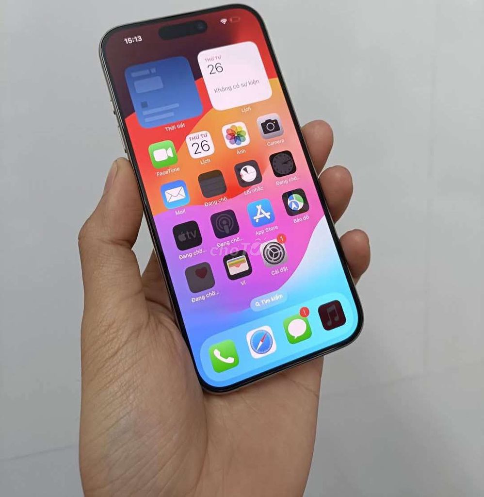 iPhone 15 Pro 128GB Tự nhiên 99% Pin 92% zin cây