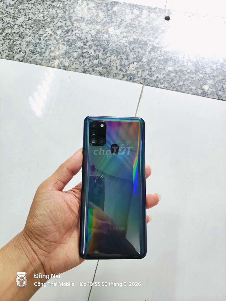 Samsung A21s 6GB/64GB Xanh. Mua bán Điện thoại tại Huyện Vĩnh Cửu Đồng Nai được đăng bởi thái  hình 1