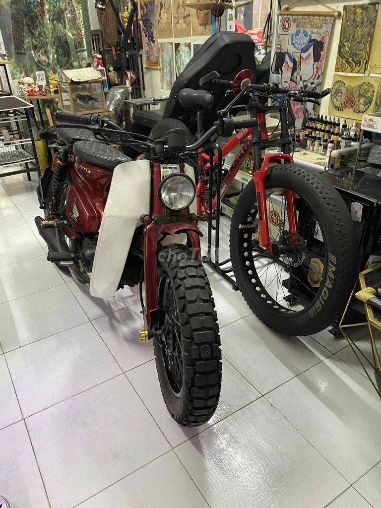Honda Cub độ lên Street. Mua bán Xe máy tại Quận Thanh Khê Đà Nẵng được đăng bởi Nhã Uyên hình 1
