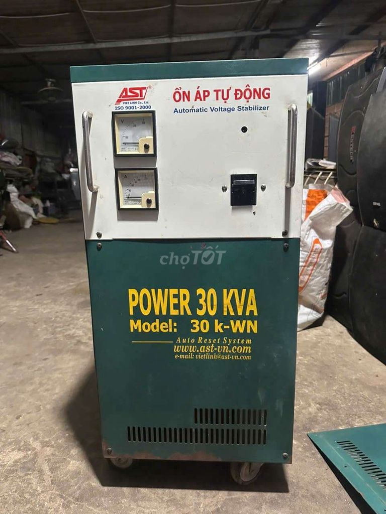 Ổn áp Việt Linh AST 30KVA Vi mạch. Mua bán Nội thất, đồ gia dụng khác tại Huyện Bình Chánh Tp Hồ Chí Minh được đăng bởi Hoàng Hiếu hình 1